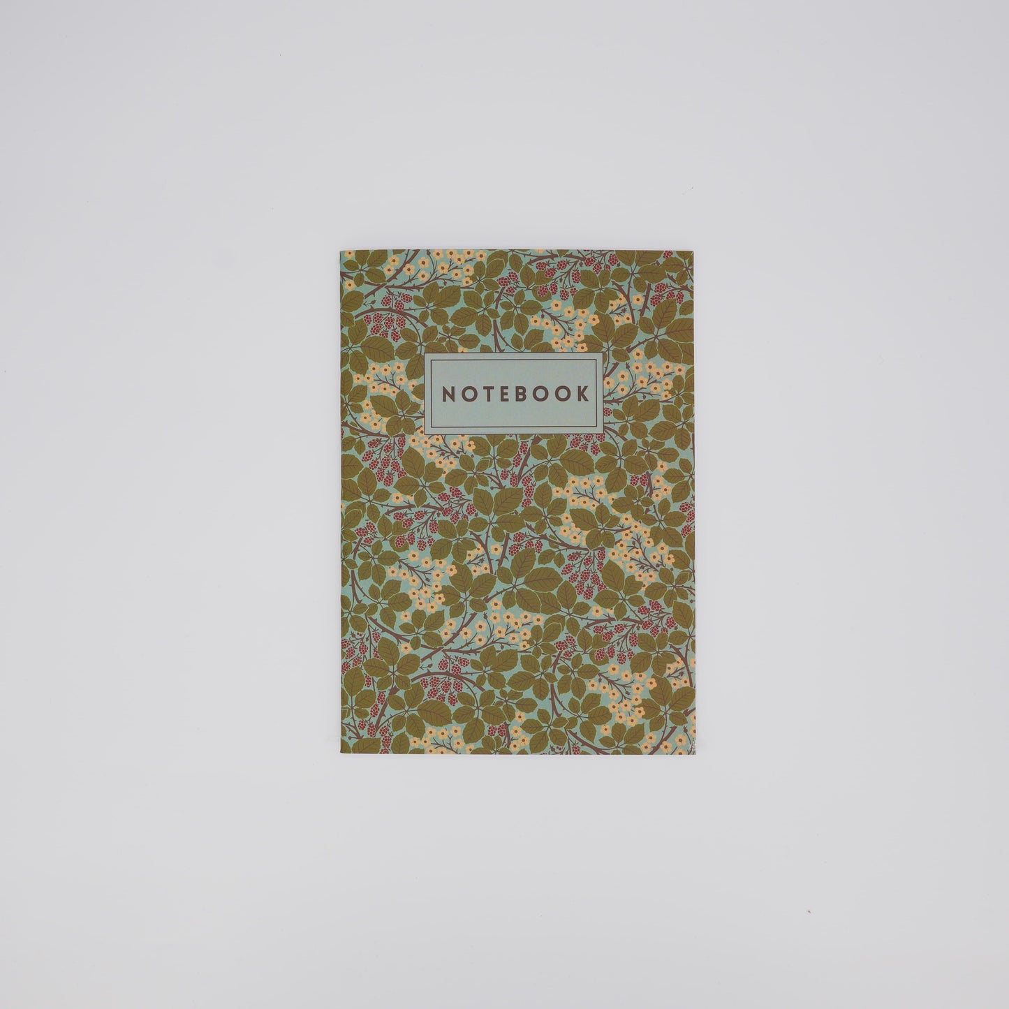 Blue Berry Vine Pattern Notebook Arts & Crafts Aesthetic Notebook
