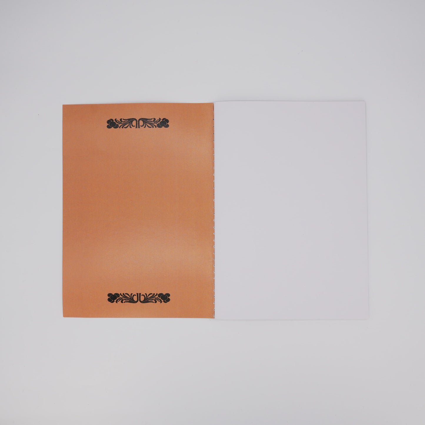 Orange Berry Vine Pattern Notebook Arts & Crafts Aesthetic Notebook title page