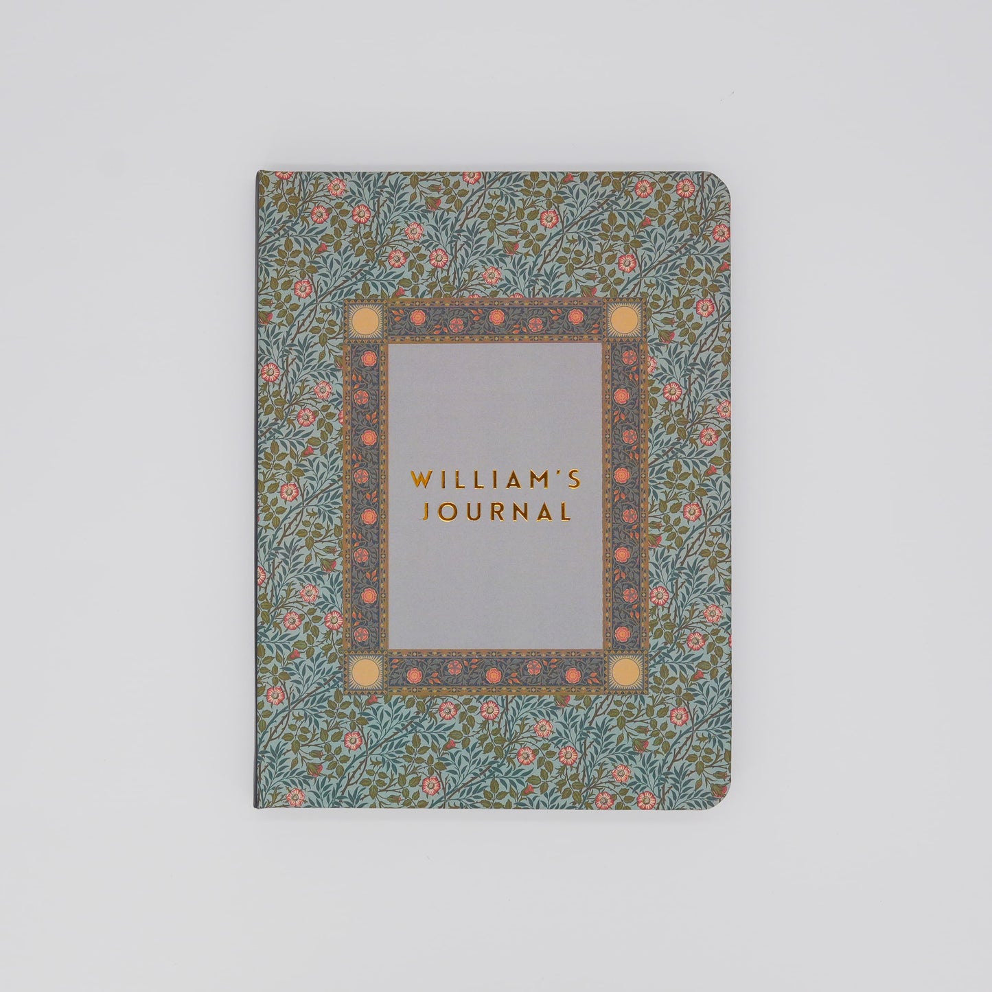 Personalized Blue Wildness John Henry Dearle Inspired Journal