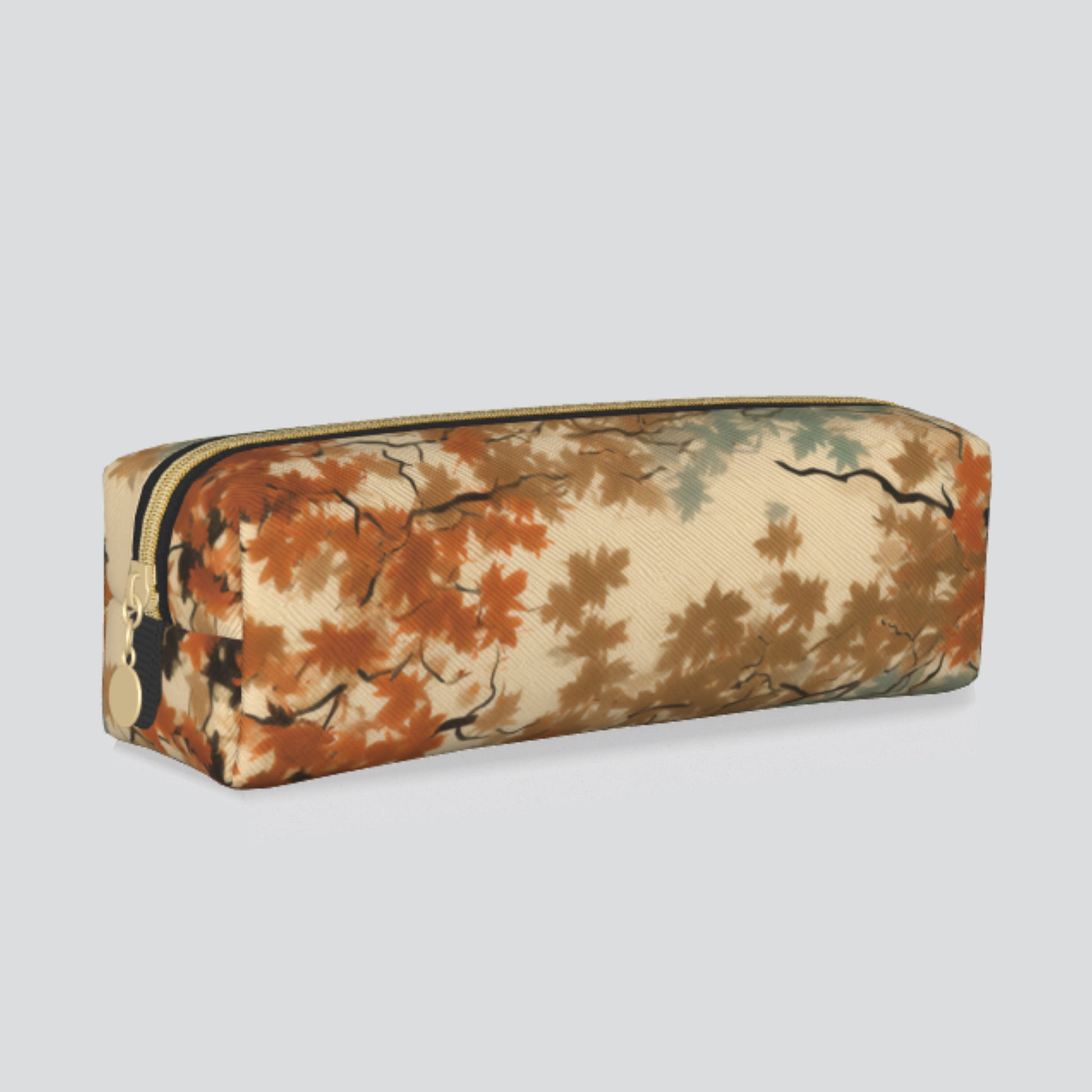 Autumn Maple Leaves Pattern PVC Leather Pen case