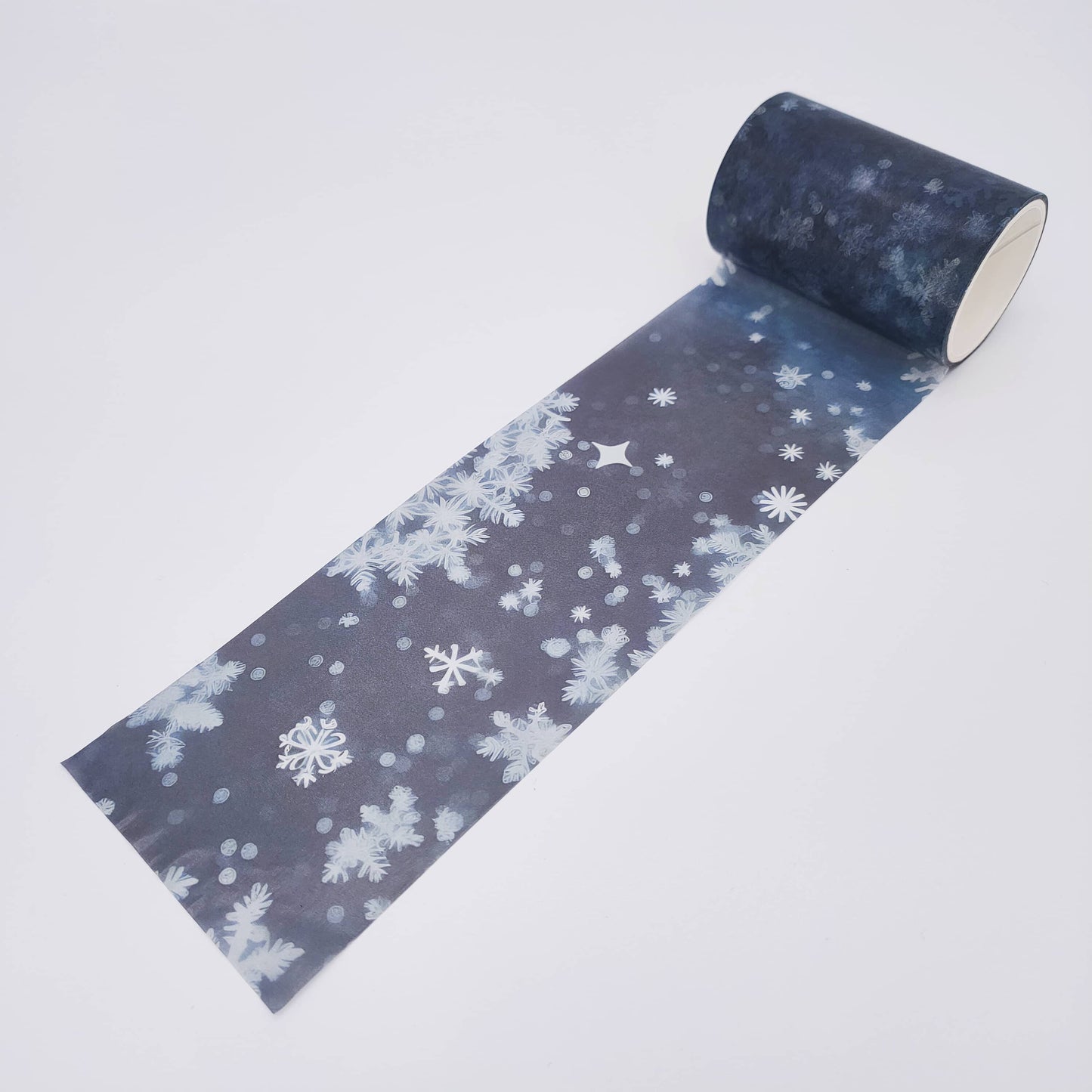 Blue Snowflake Washi Tape set - Festival Winter Holiday Snow Masking Tape roll