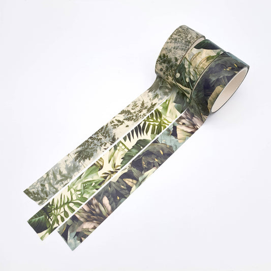 Botany Washi Tape Set Tropical Banana Monstera Fern Summer Washi Tape