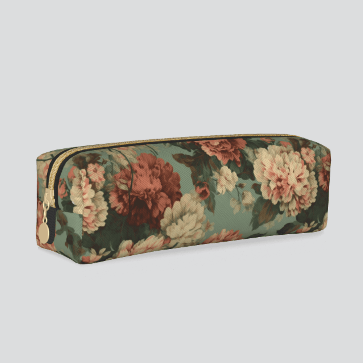 Carnation Pattern PVC Leather Pen case