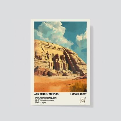 Cultural landmark washi sticker - Abu Simbel Temples