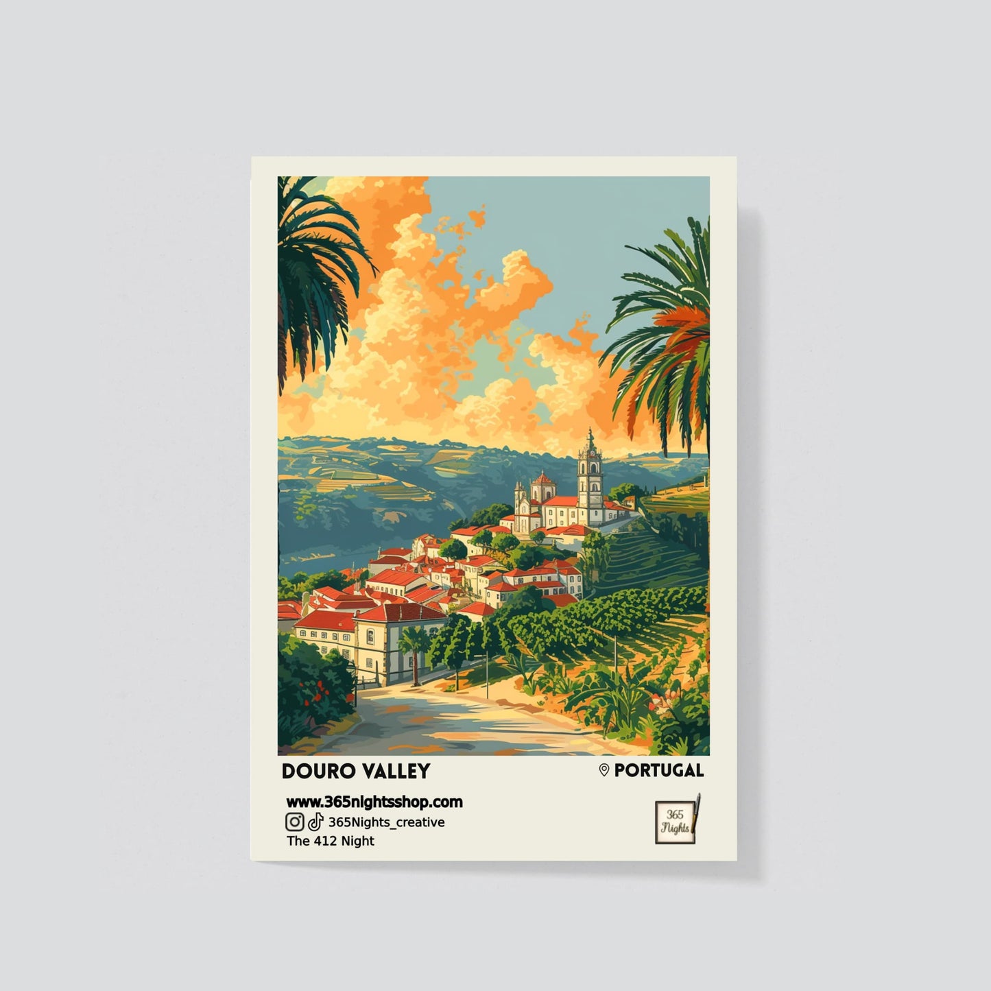 Cultural landmark washi sticker -Douro Valley