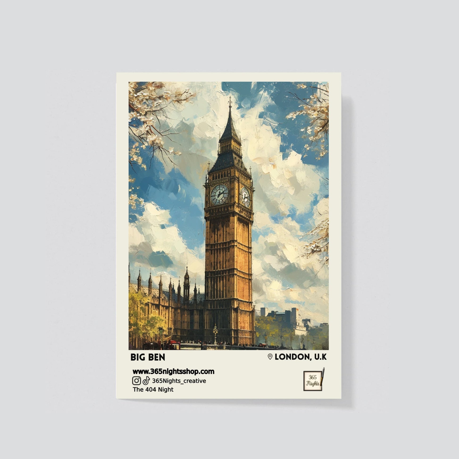 Cultural landmark washi sticker - big ben