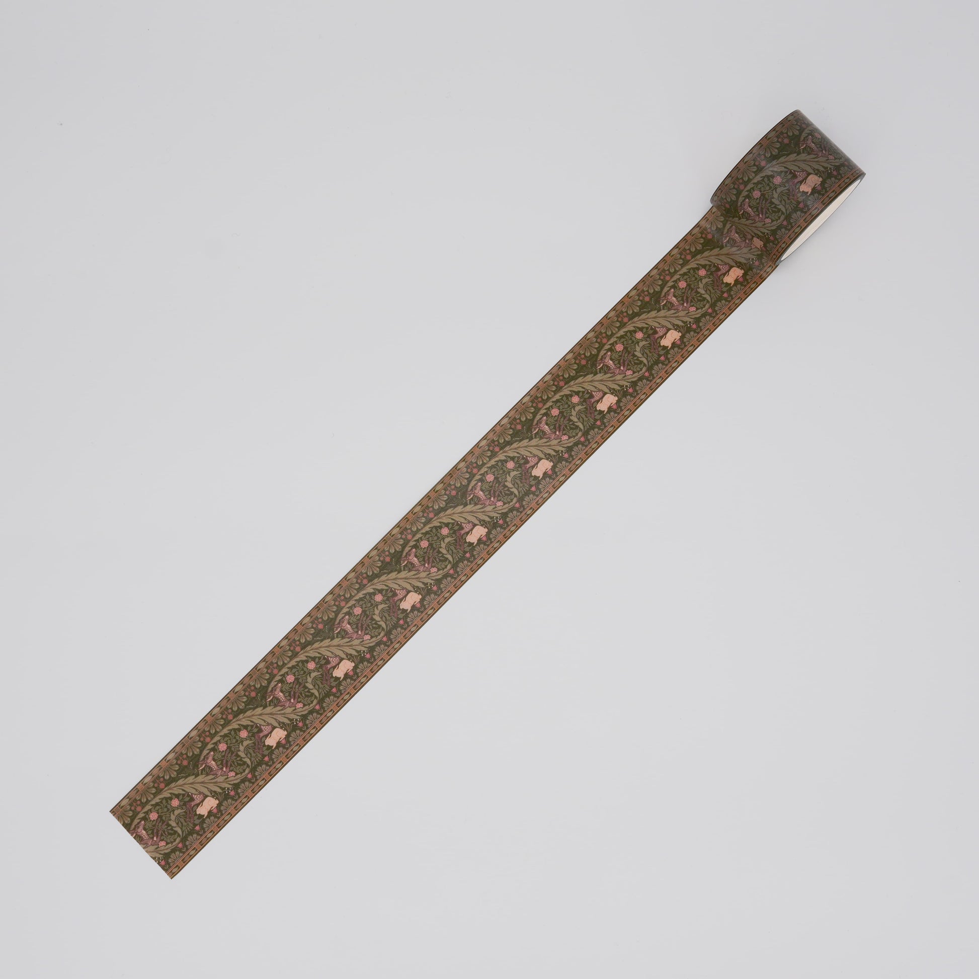 Deer and Rabbits patterned Antique Floral Washi Tape – Arts & Crafts Paper Tape