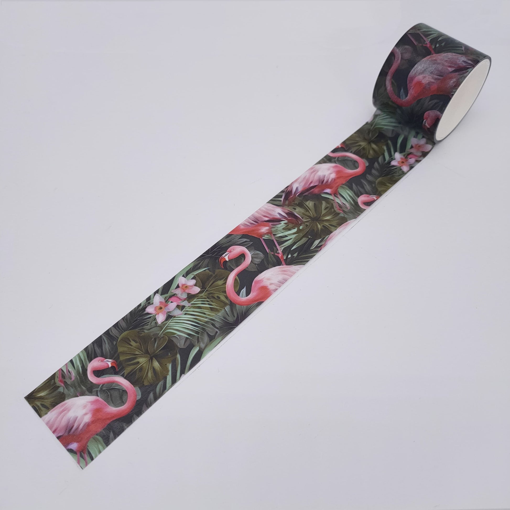 Flamingos exotic plants washi tape