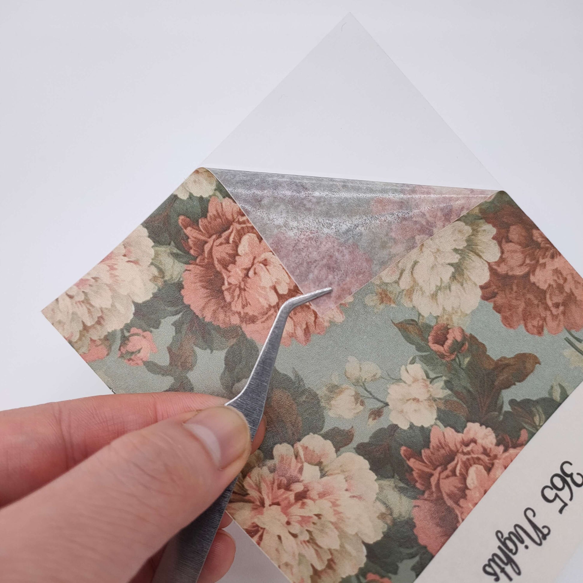 Floral Washi Sticker Set- Carnation Washi Paper Precut