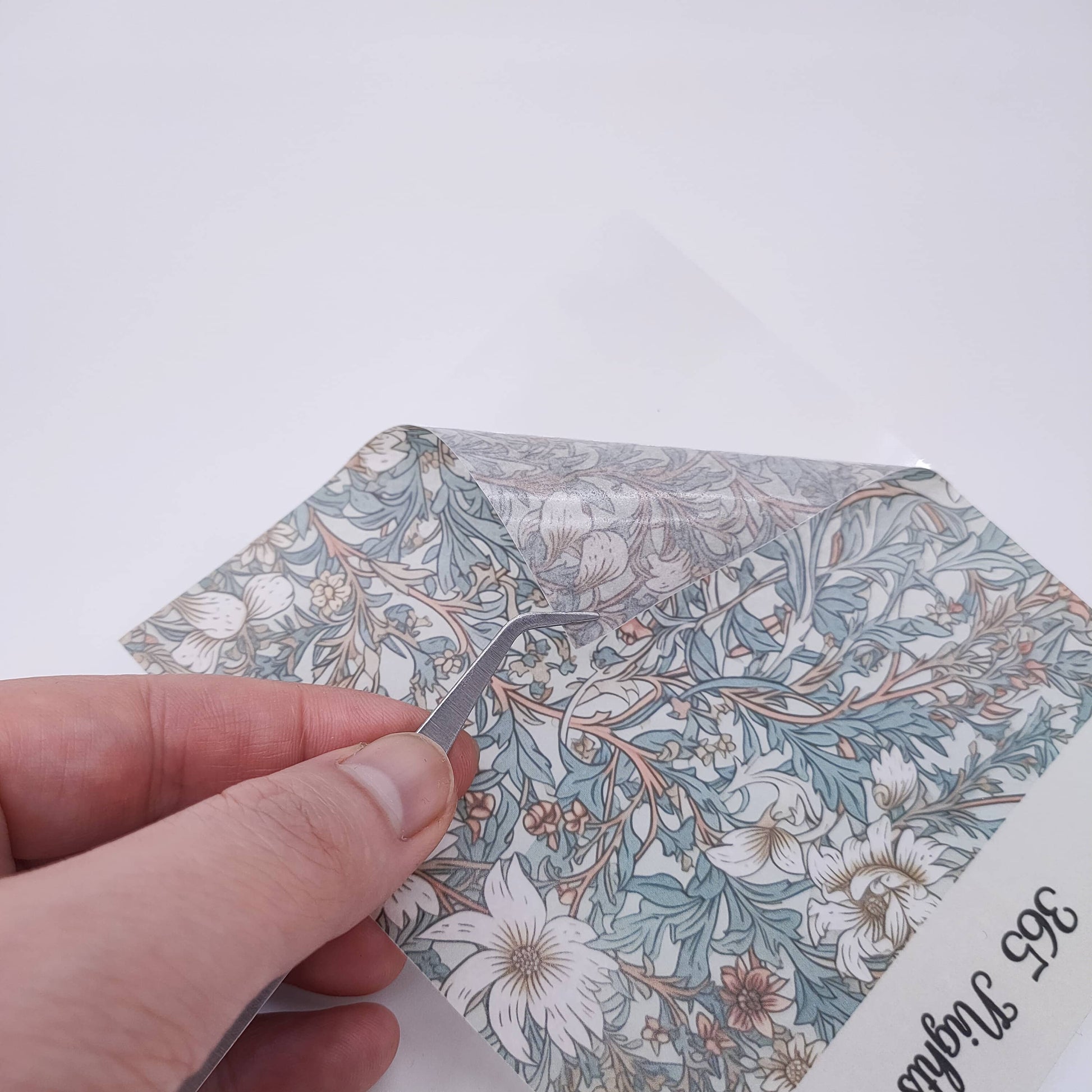 Floral  Washi Sticker Set - William Morris Columbine Sticker Washi paper Precut sheet