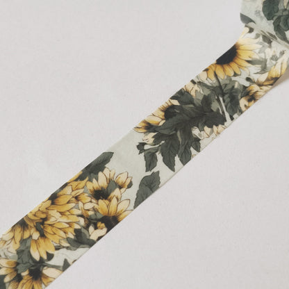 Floral Washi Tape Set - Sunflower Washi Tape Detail