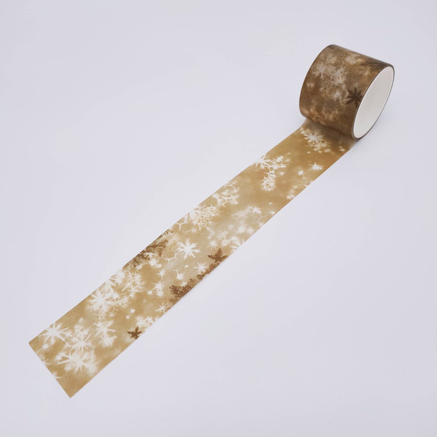 Gold Snowflake Washi Tape set - Festival Winter Holiday Snow Masking Tape roll