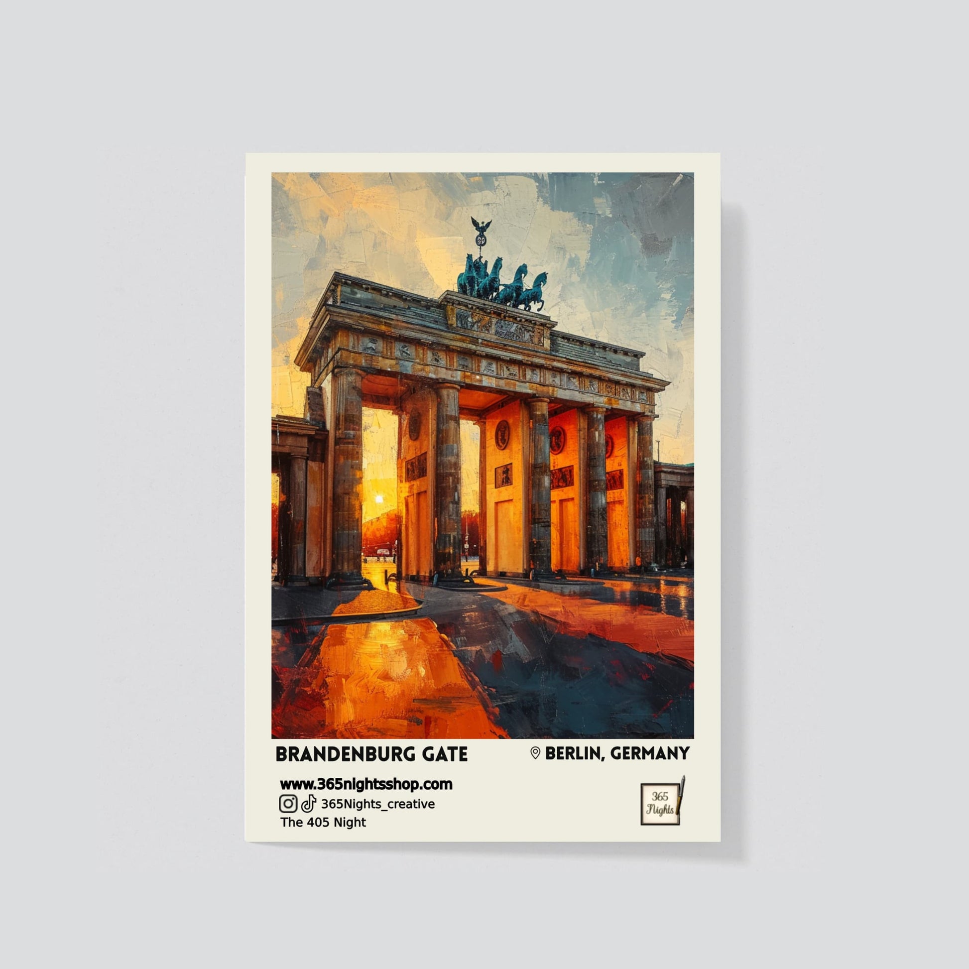 Historical Sites Washi Sticker - Brandenburg Gate