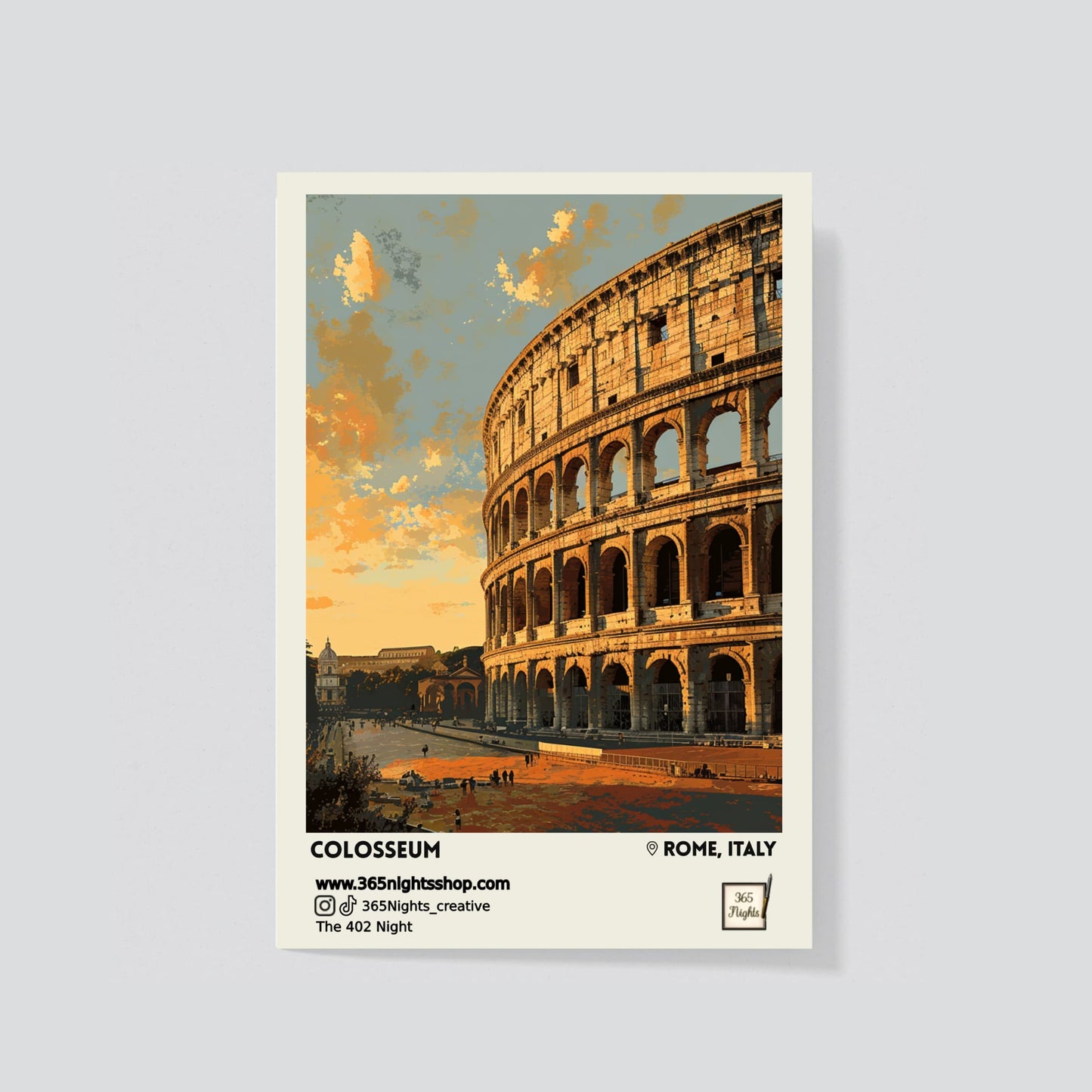 Historical site washi sticker - colosseum