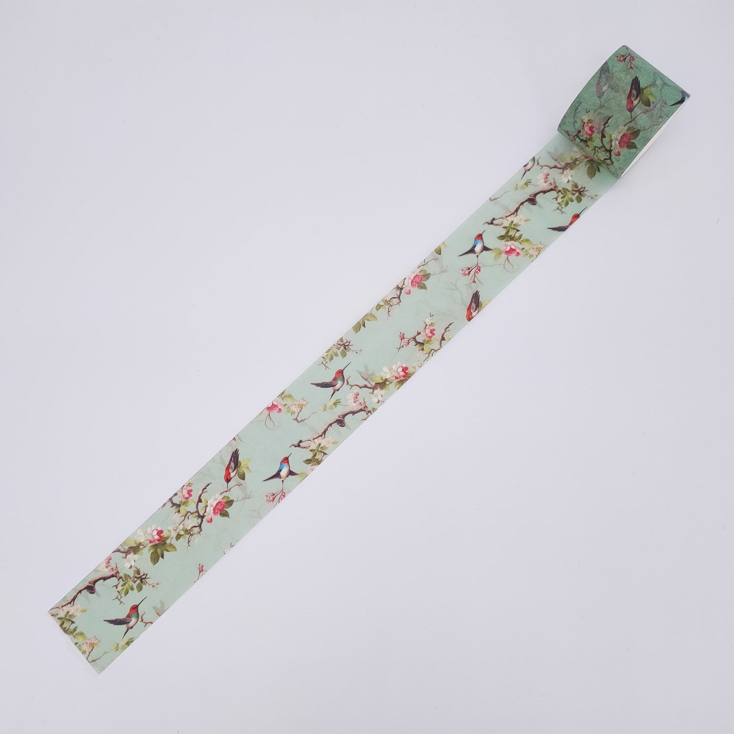 Hummingbirds flower washi tape loop