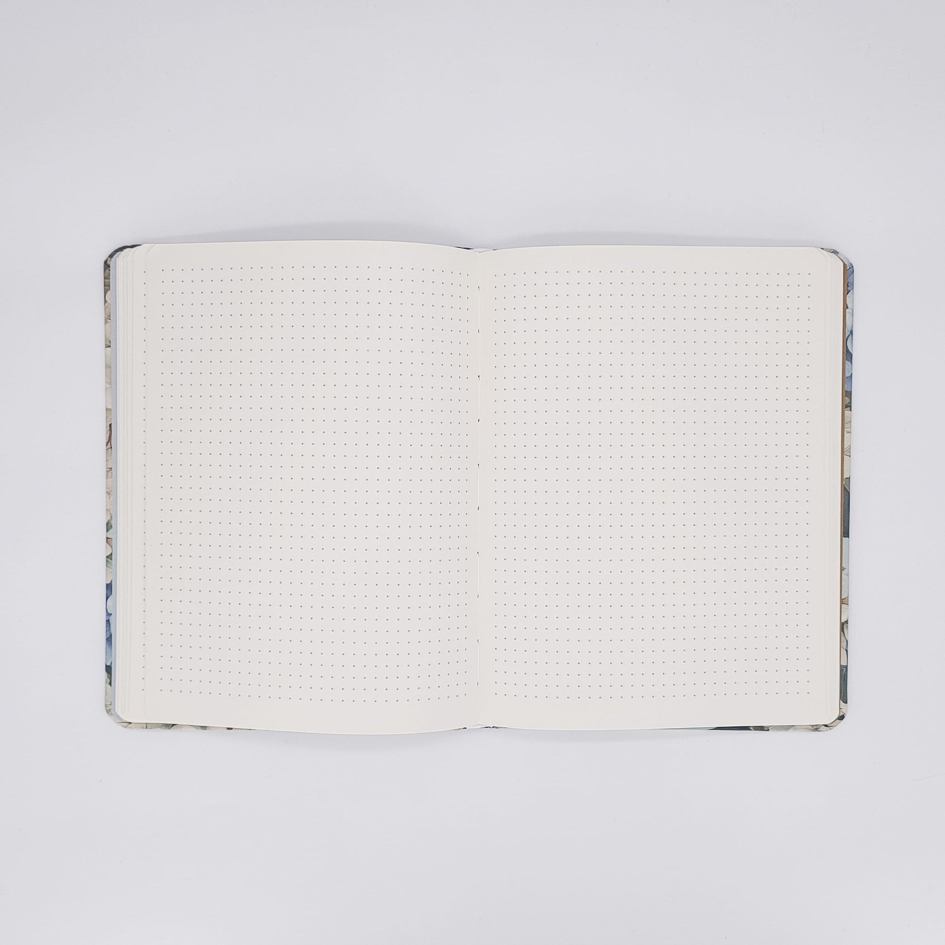 Hydrangeas Hard Cover Journal Dotted Page