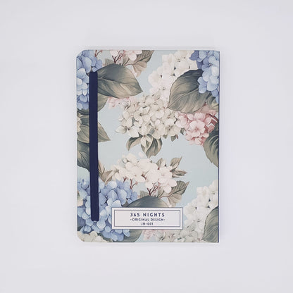 Hydrangeas Hard Cover Journal back