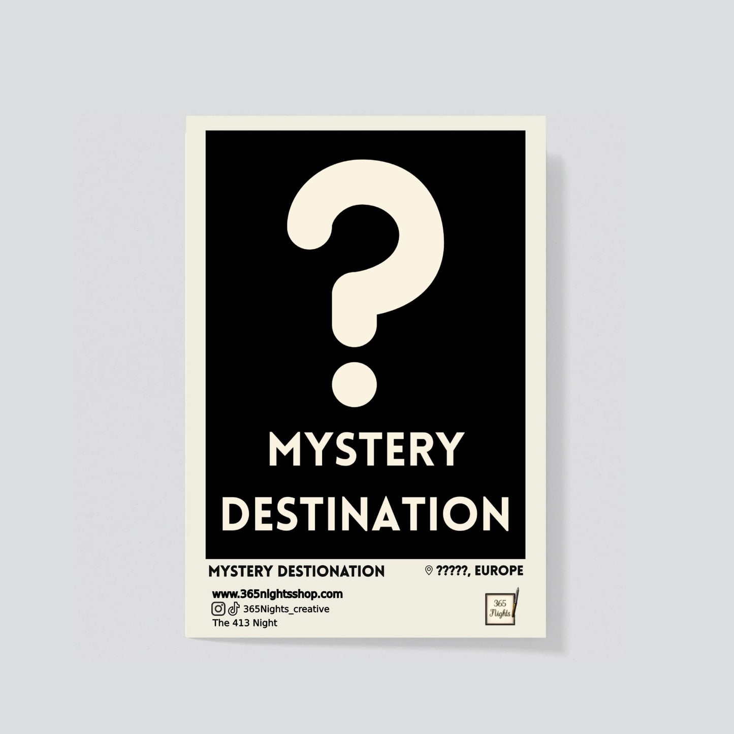 Mystery Vacation Destiantion washi sticker