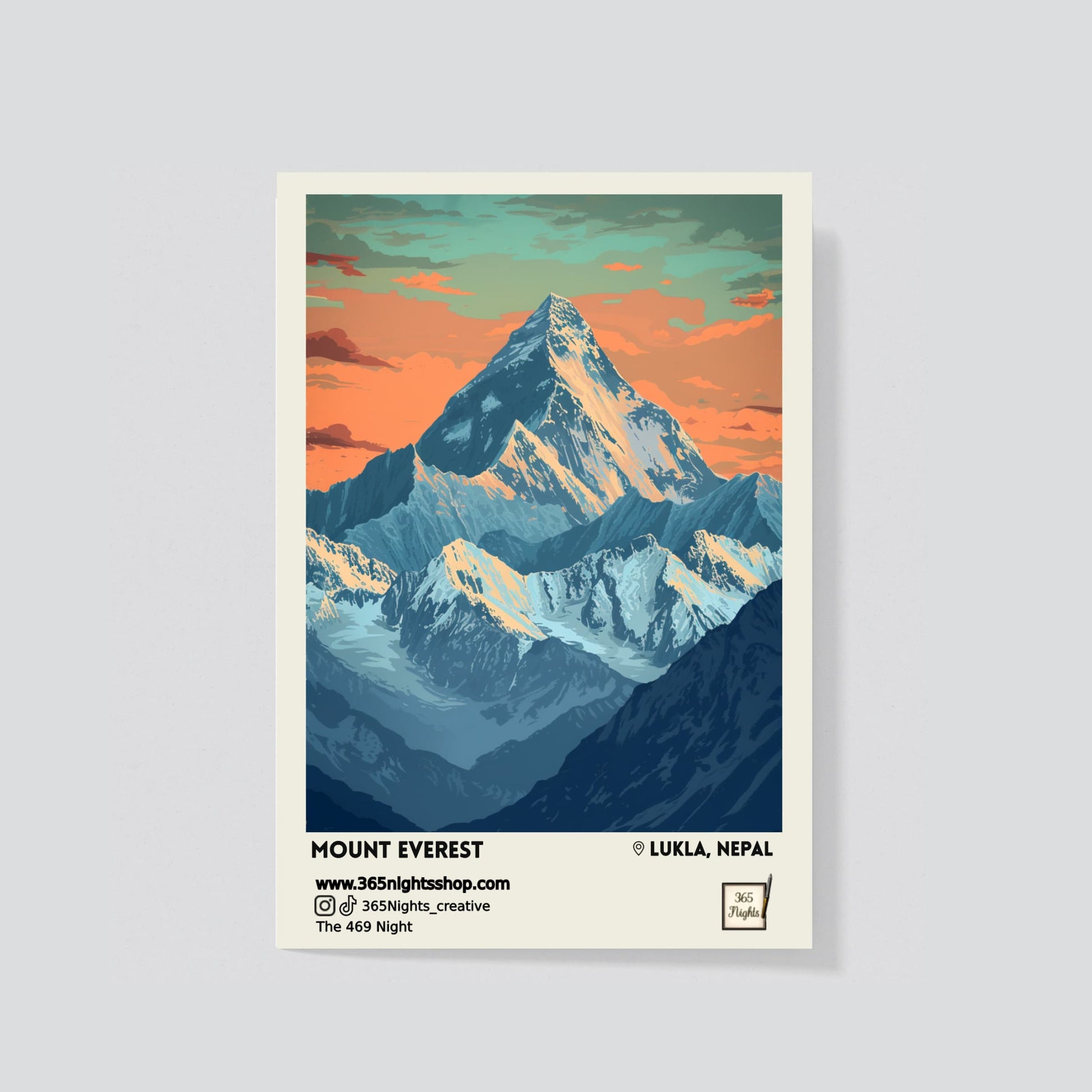 Natural Scenery Washi sitcker - Mount Everest