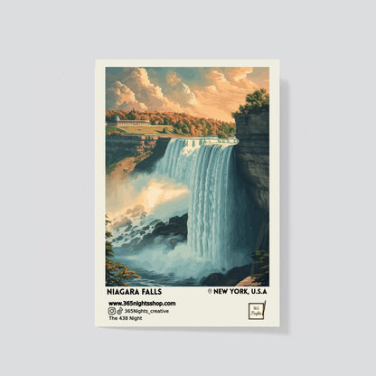 Natural landscape washi sticker - Niagara Falls