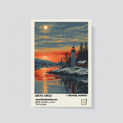 Natural scenery washi sticker - Arctic circle