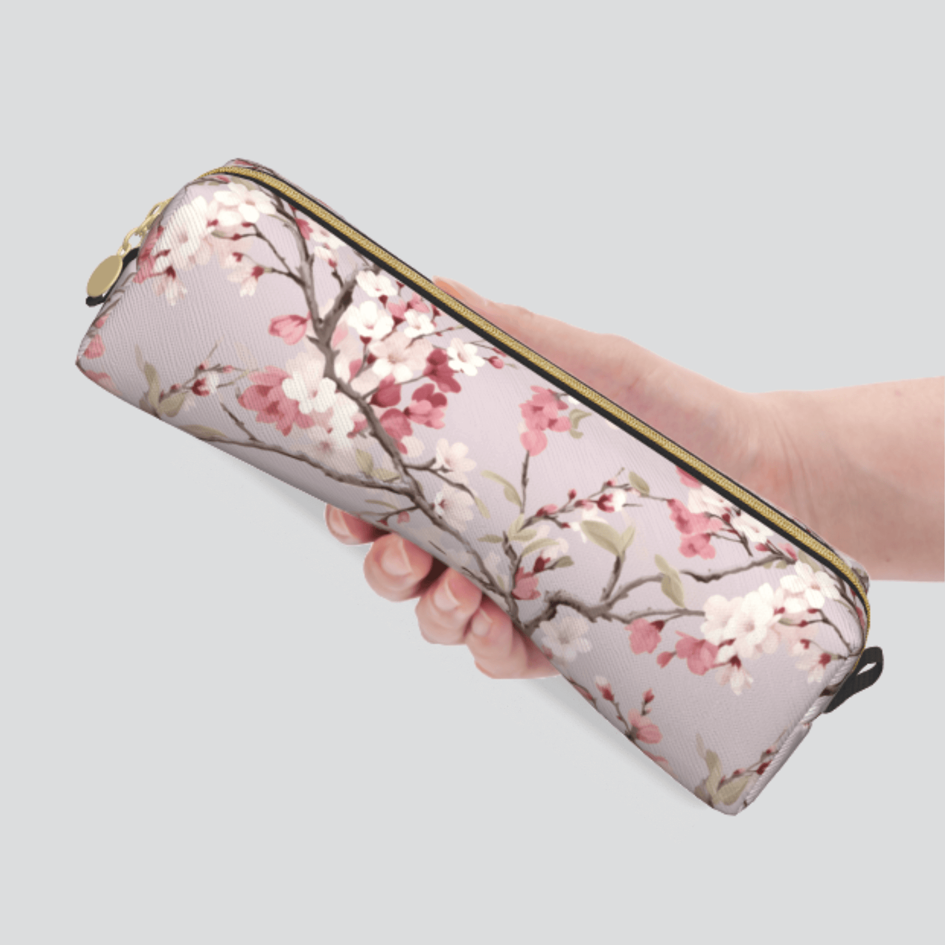 Peach Blossom Pattern Eco-friendly Leather Pen case