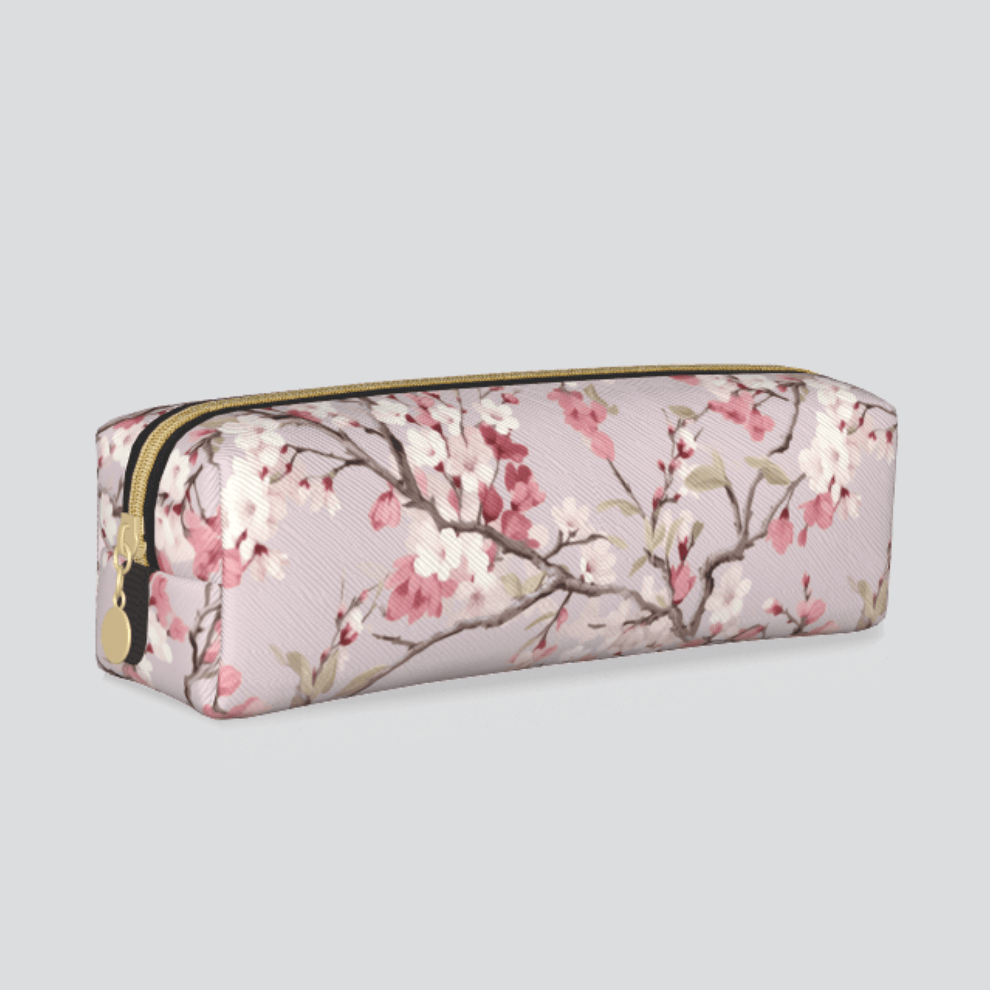 Peach Blossom Tree Pattern PVC Leather Pen case