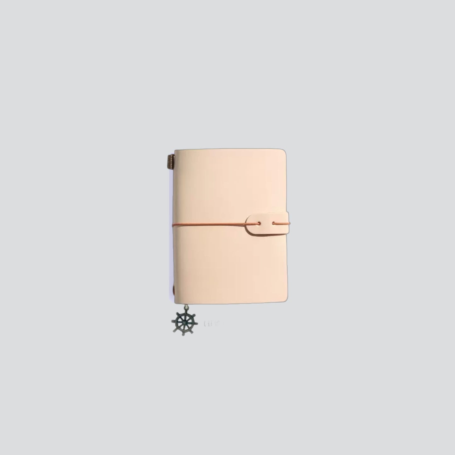 Personalizable Leather Travel Journal - S size Natural color