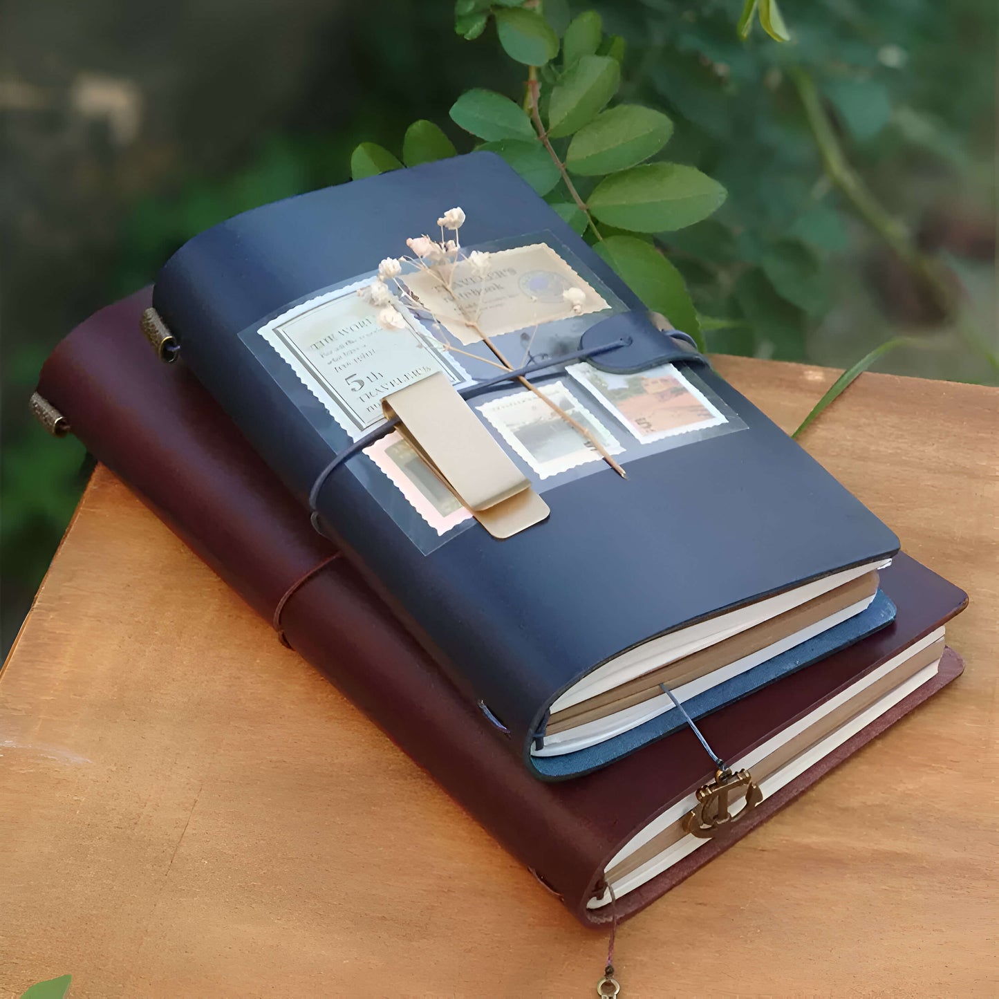 VOYAGE - Personalizable Leather Travel Journal Notebook