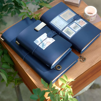 VOYAGE - Personalizable Leather Travel Journal Notebook