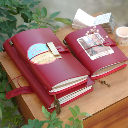 VOYAGE - Personalizable Leather Travel Journal Notebook