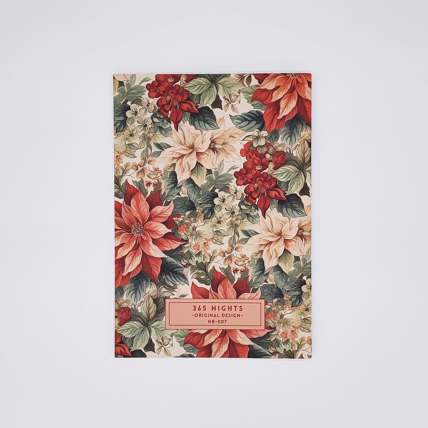 Poinsettia Notebook Back