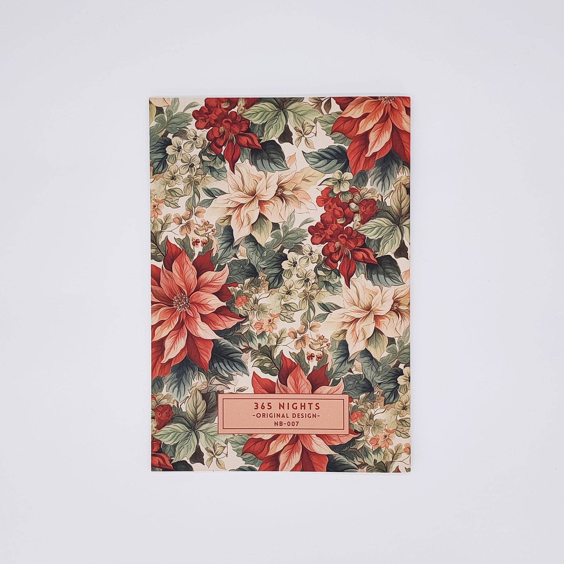 Poinsettia Notebook Back