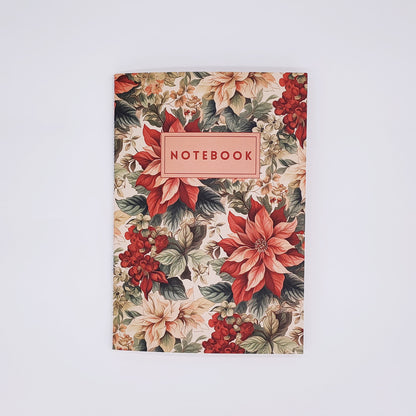 Poinsettia Notebook Front