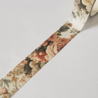 Spring Floral Washi Tape Set - Carnation Washi Tape Detail