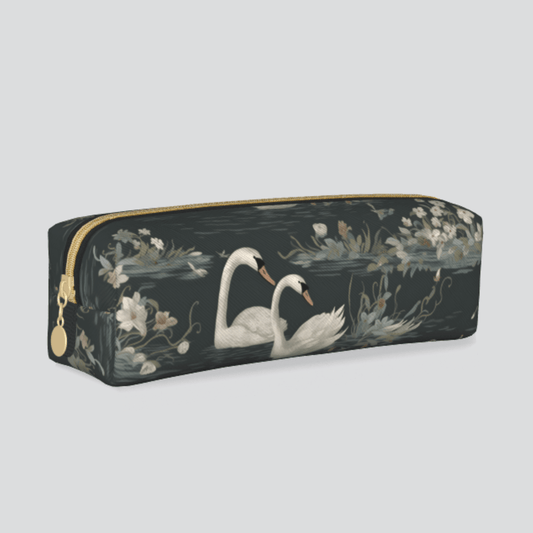 Swan Pattern PVC Leather Pen case