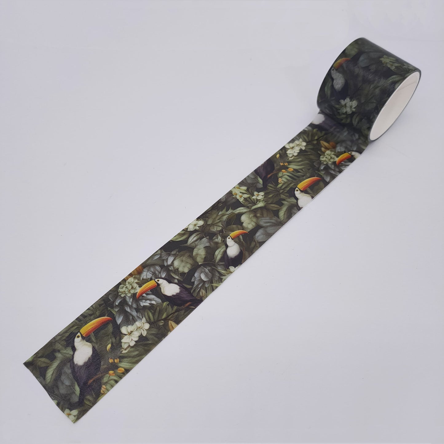 Toucan tropical plants washi tape