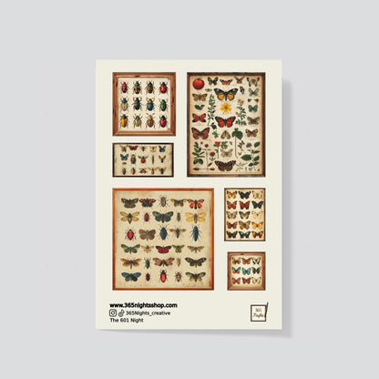 Retro Reveries - Vintage Wall Art Poster Washi Sticker Pack