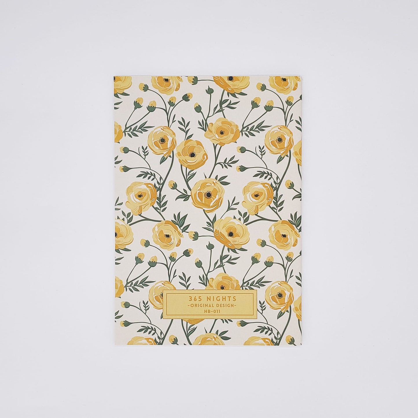 Yellow Rose Notebook Back