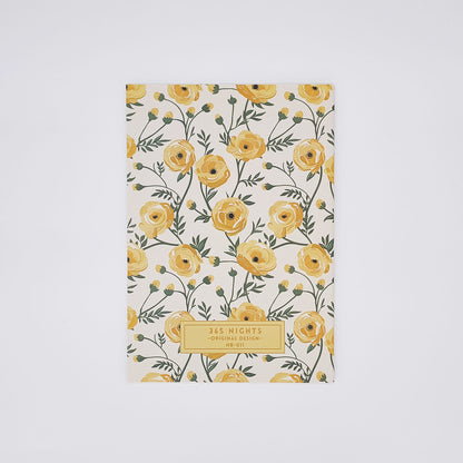 Yellow Rose Notebook Back