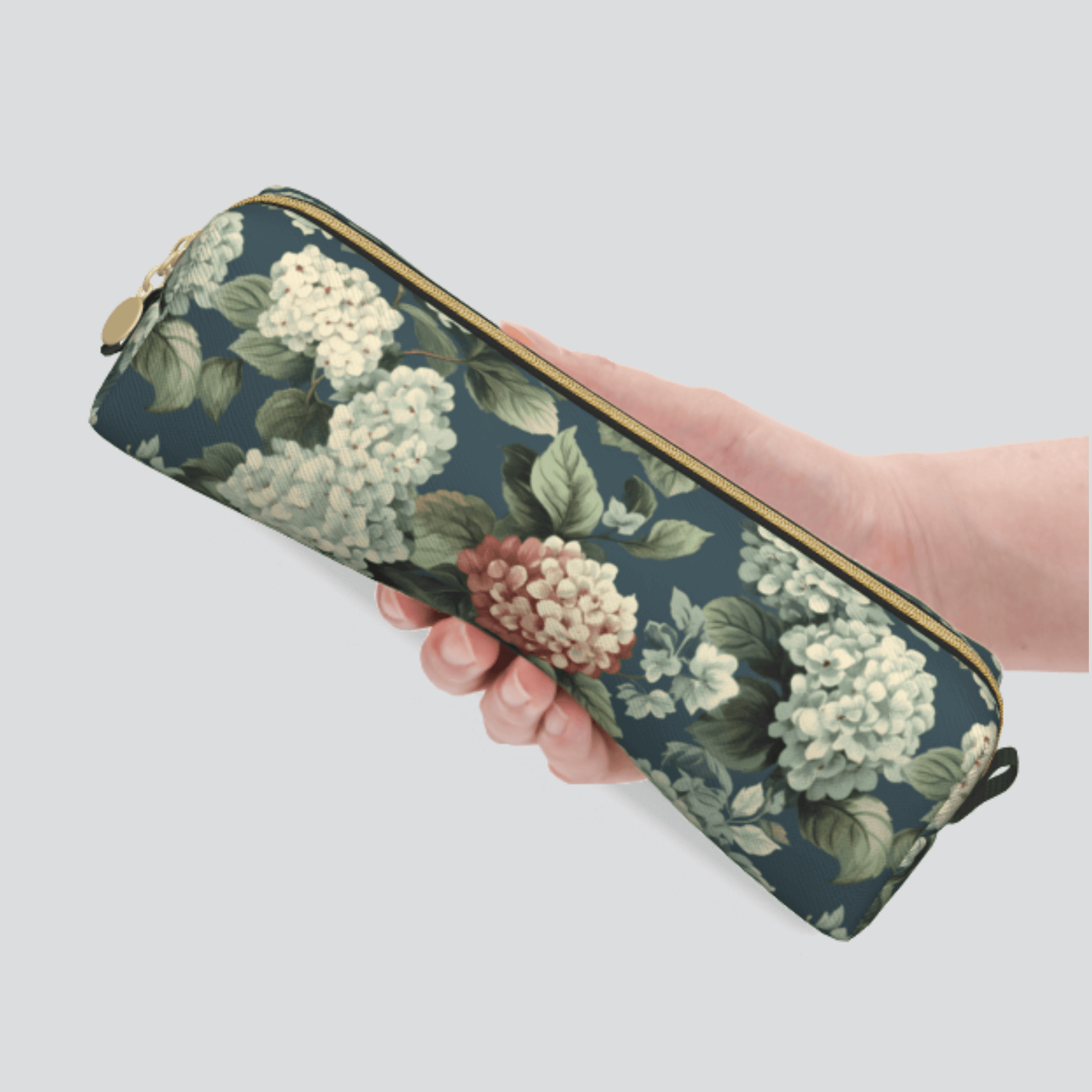 hydrangea Pattern Eco-friendly Leather Pen case