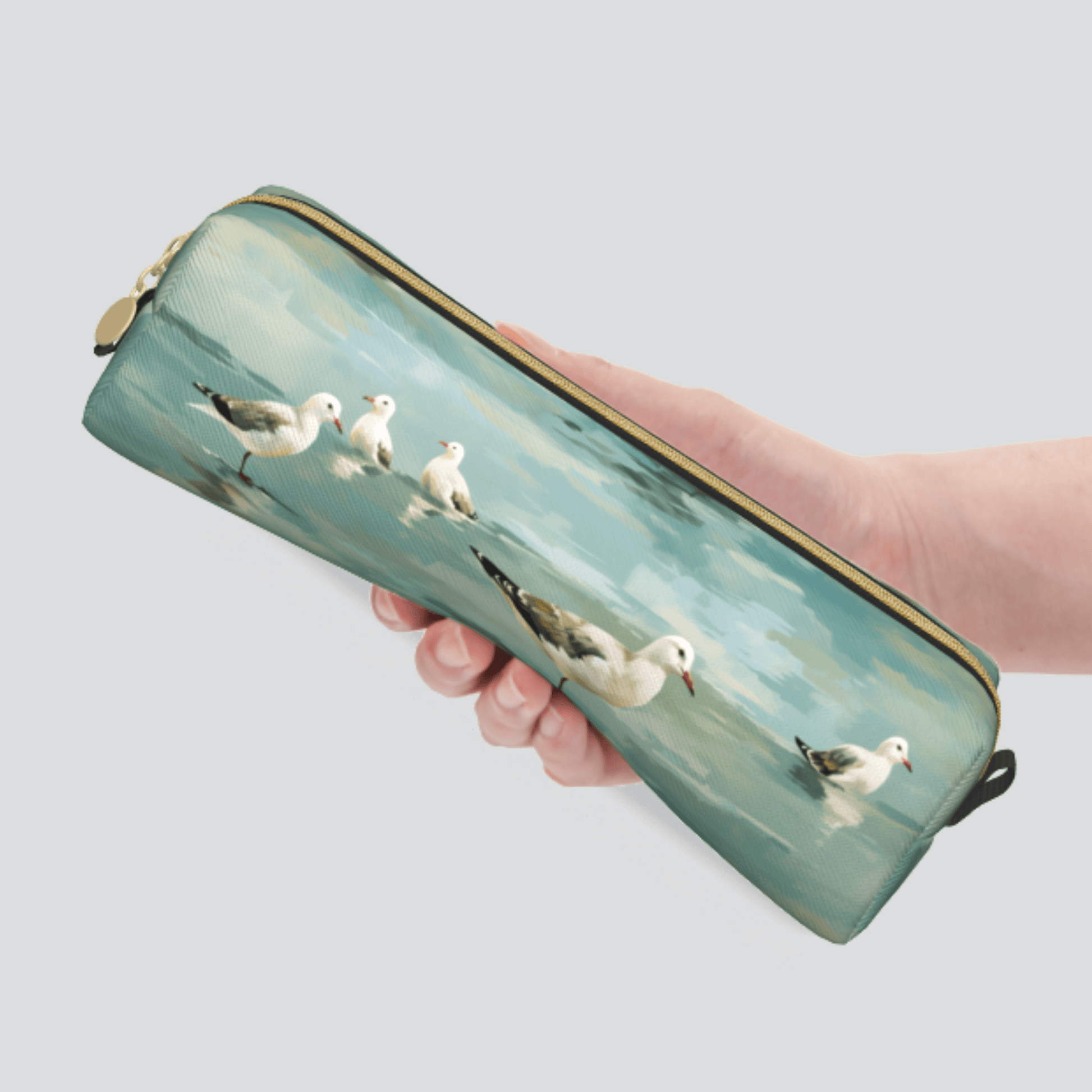 sea gull Eco-friendly Leather Pen case