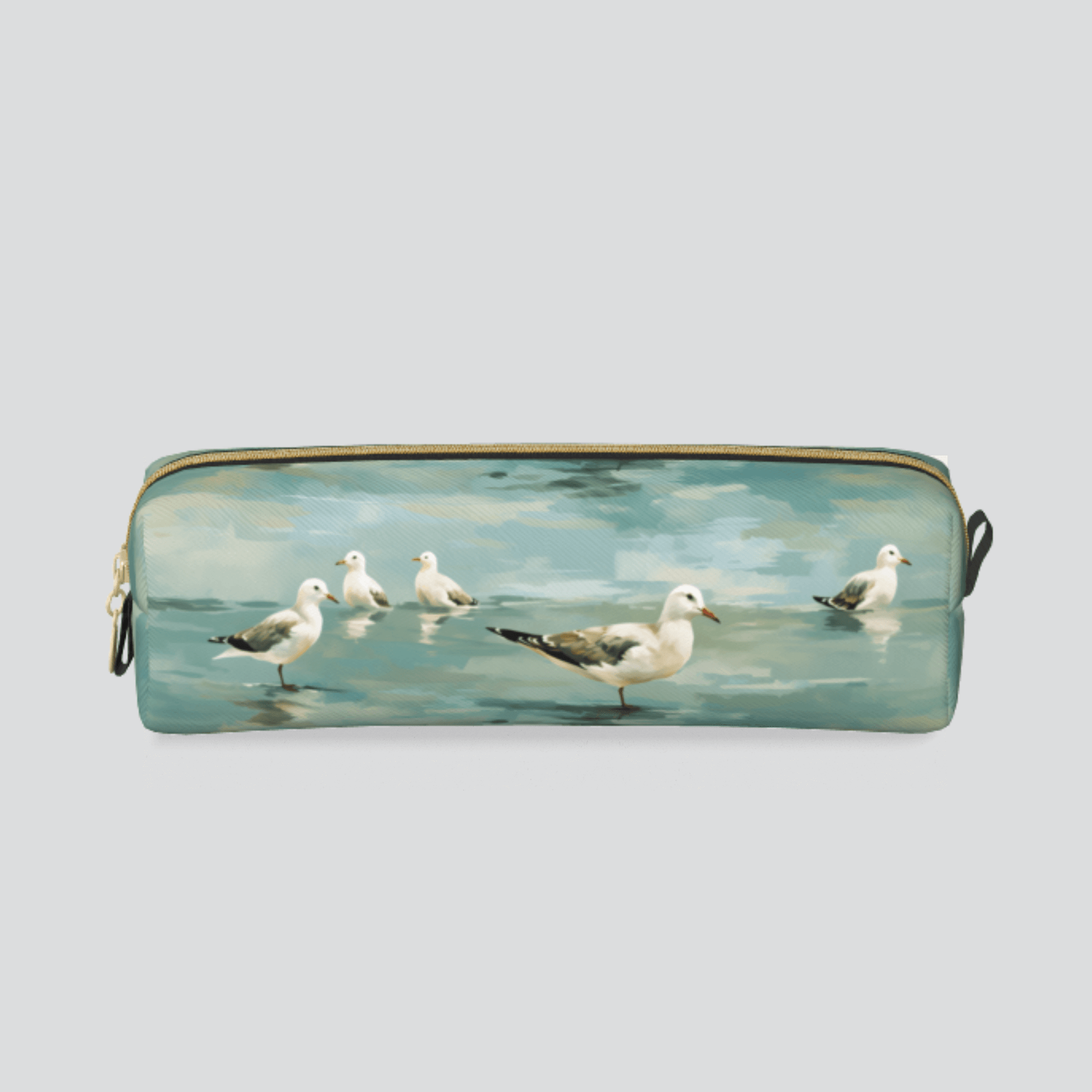 sea gull Pattern Vegan Leather Pen case