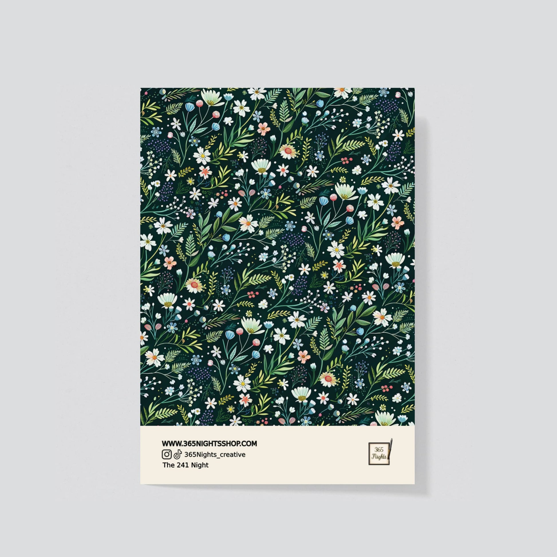 spring meadow  - floral pattern washi sticker e