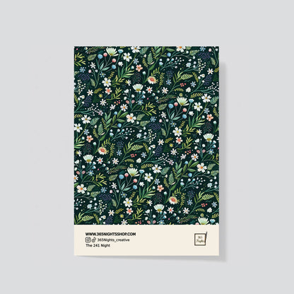 spring meadow  - floral pattern washi sticker e