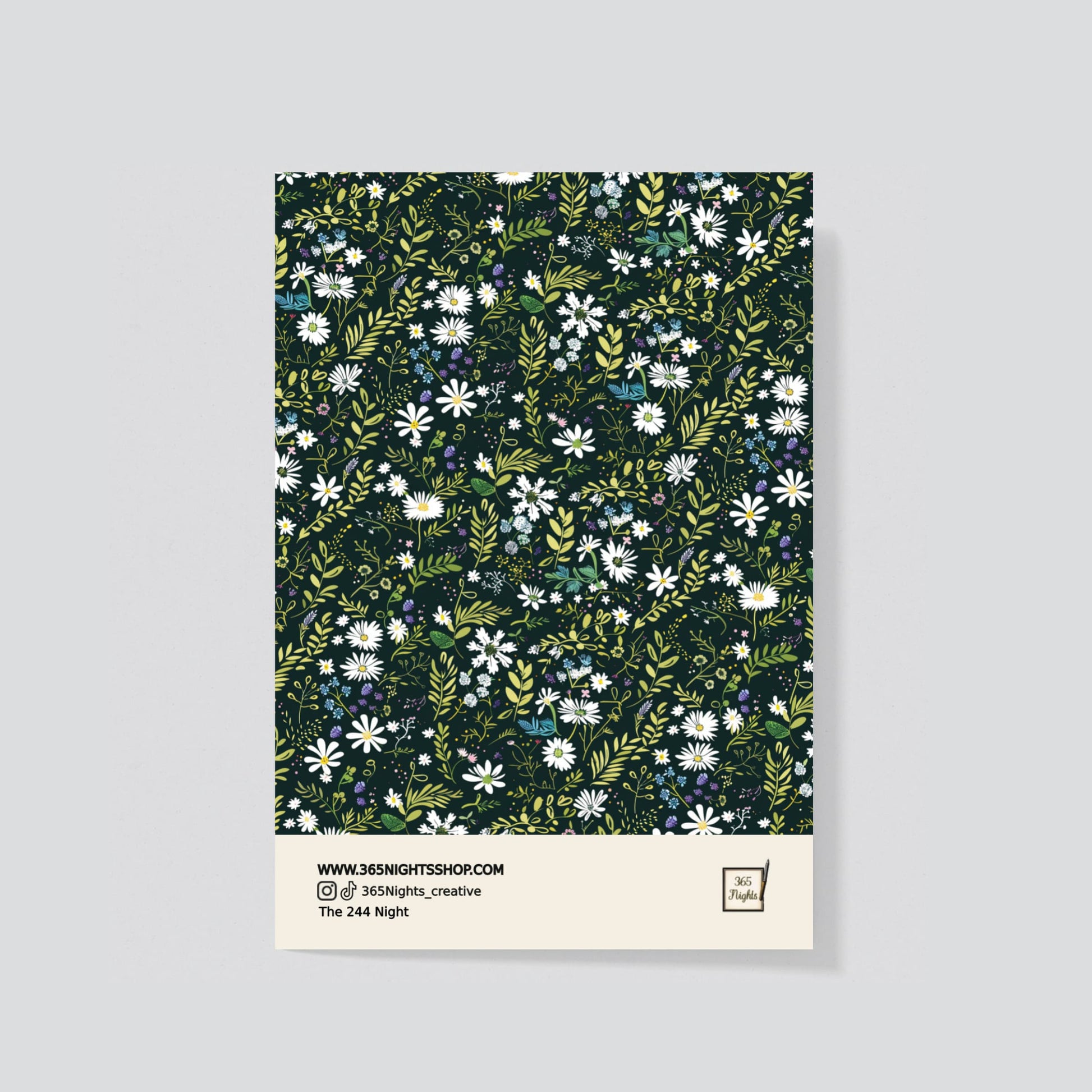 spring meadow  - floral pattern washi sticker h