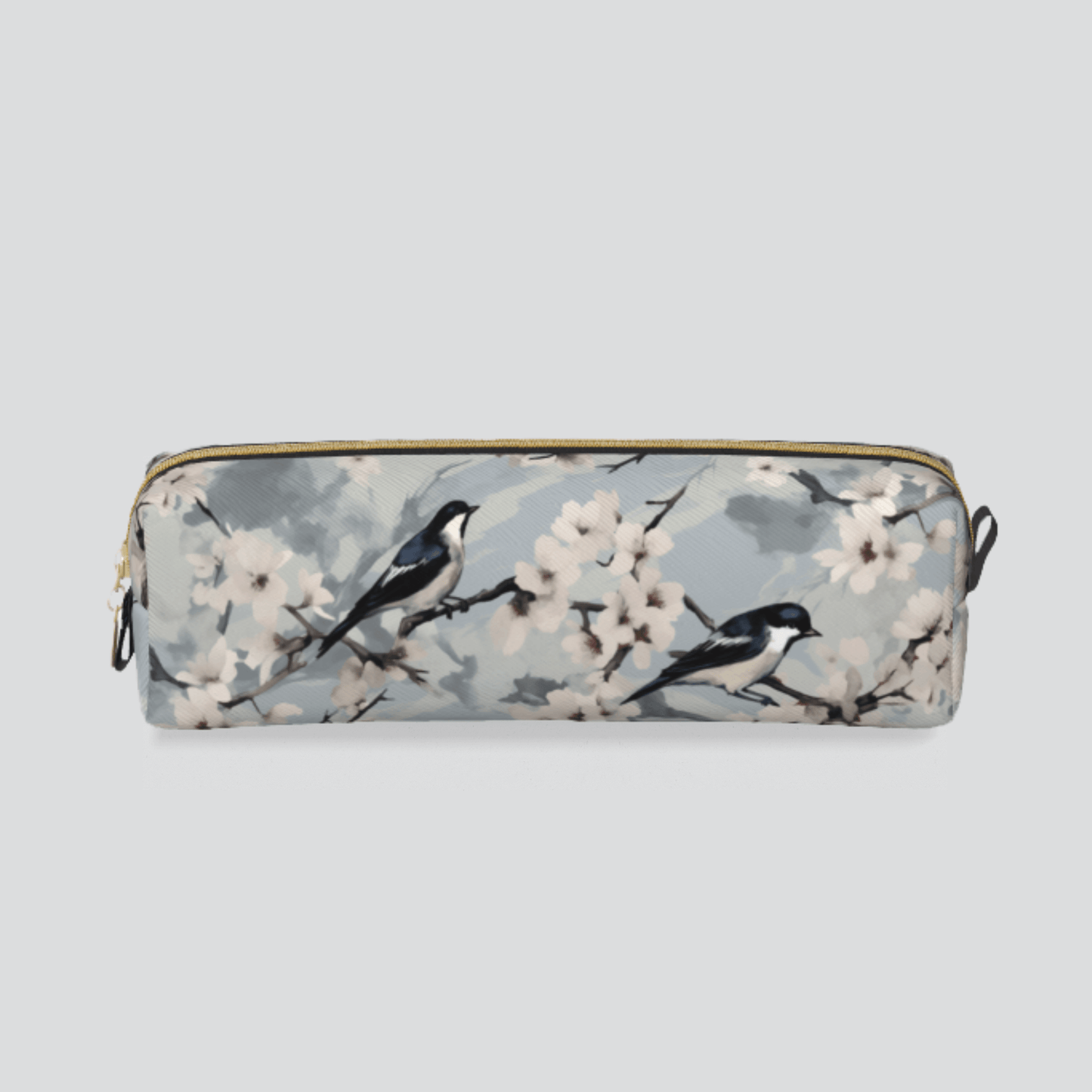 swallow sakura Pattern Vegan Leather Pen case